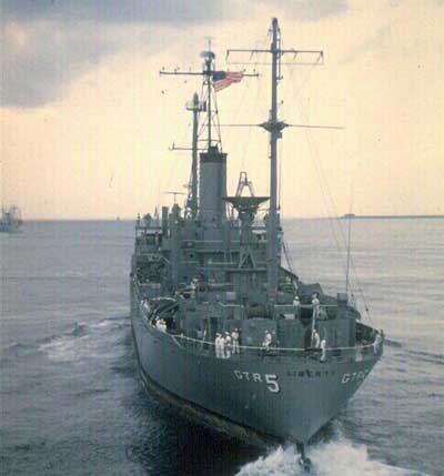 USS Liberty (GTR-5) at sea 